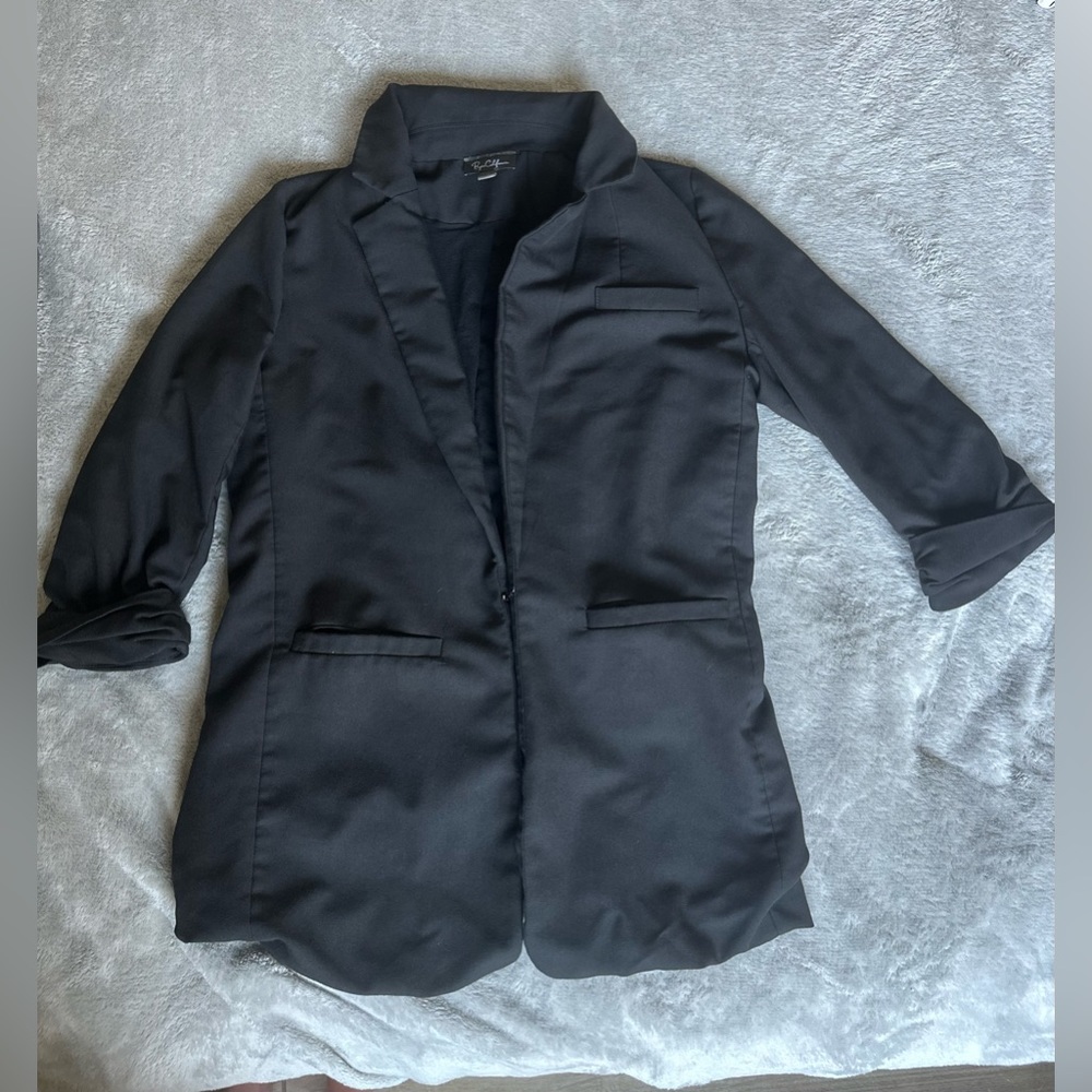 BYER CALIFORNIA Black Blazer Size: M